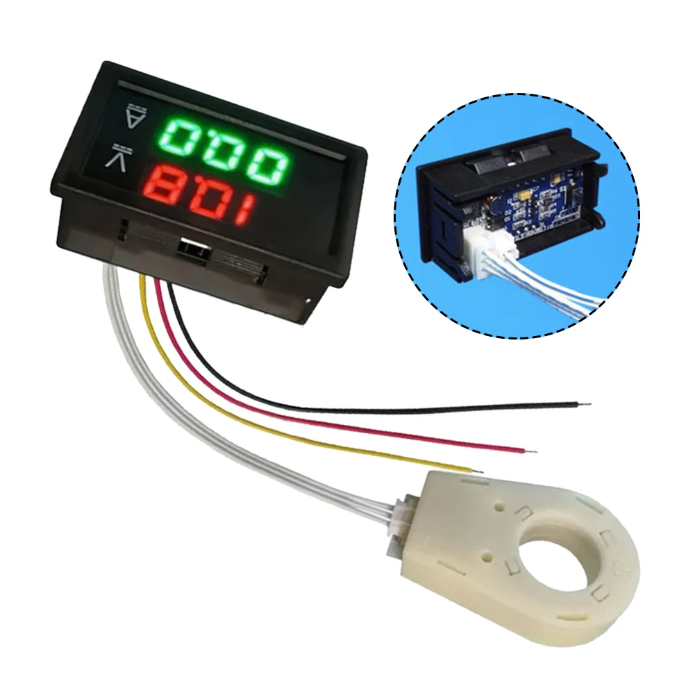 Hall Effect Voltmeter Ammeter With Dual Digital Display DC0-300V Voltage 50A-400A Current Measurement Industrial Testing Meter