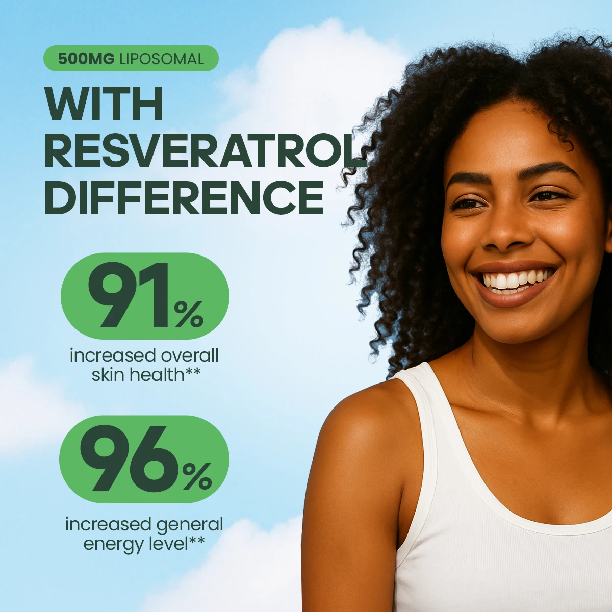 키트뮤드 고농축 NAD+ 보충제 1000mg - 에너지 증진, 정신적 선명도 향상 및 건강한 노화 지원 - 미국 제조