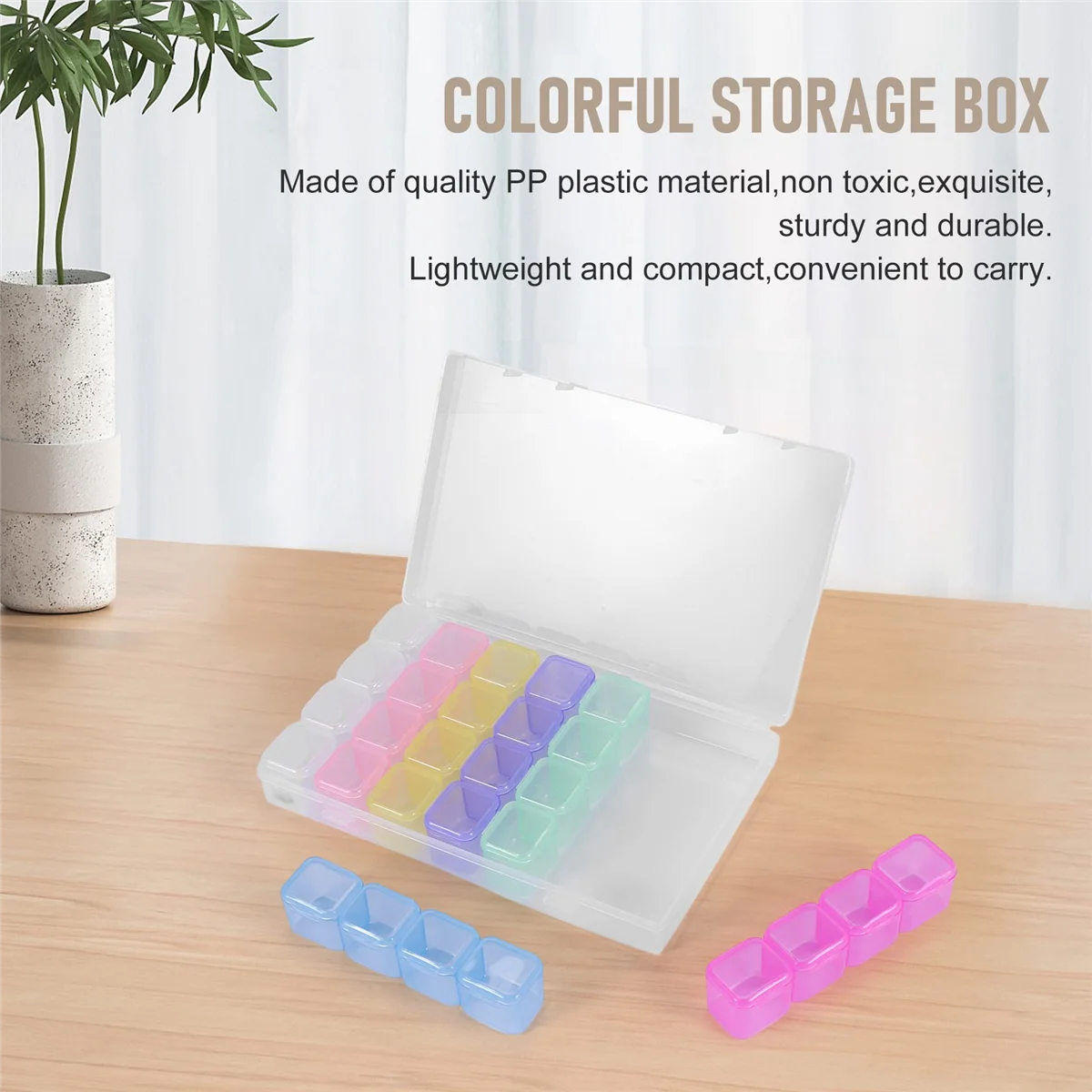 28-сеточная пластиковая коробка для хранения, коробка для хранения ювелирных изделий, коробка для бисера