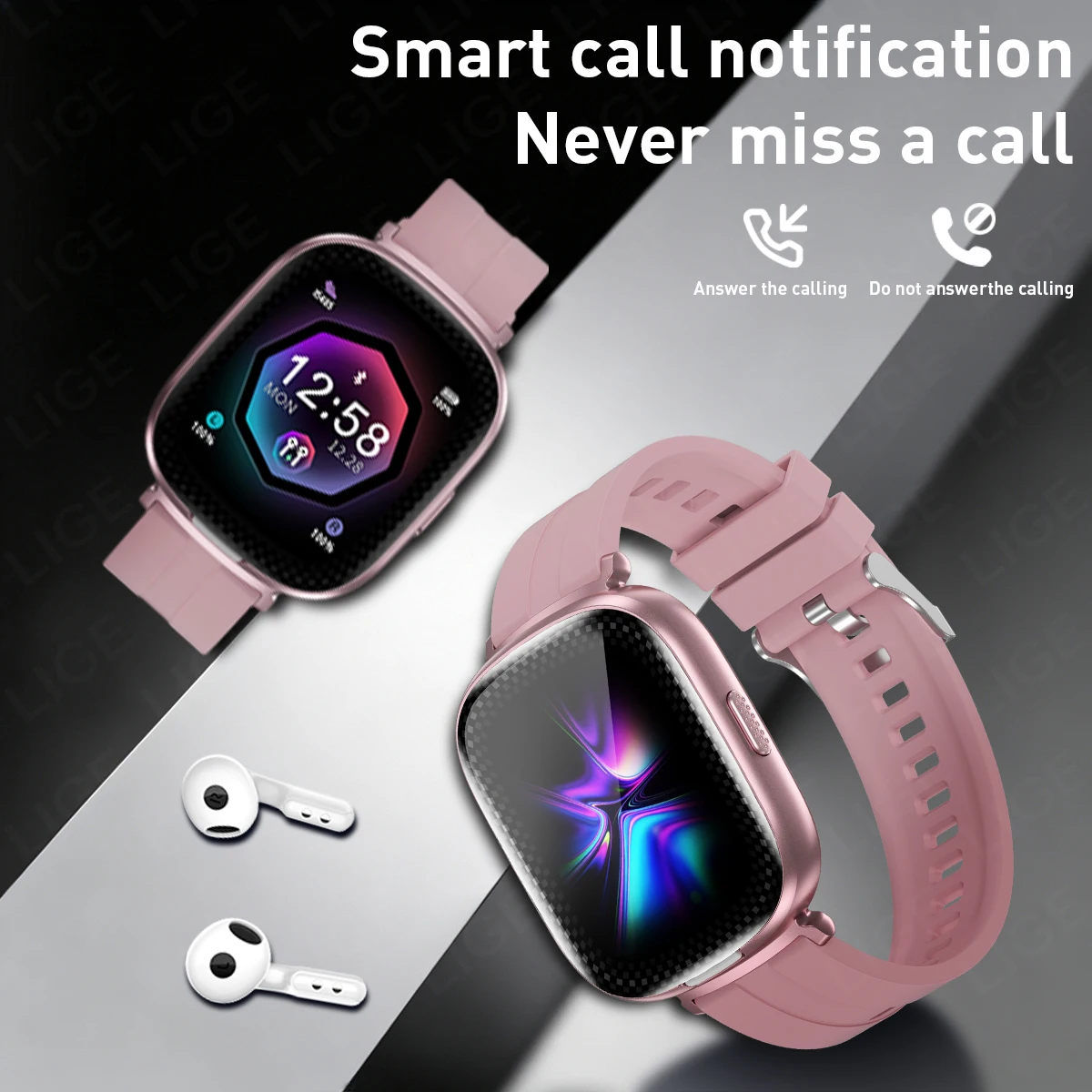 2 In 1 TWS Headset Smart Watch - огляд і ціна Smartwatch Noise Watches For Men