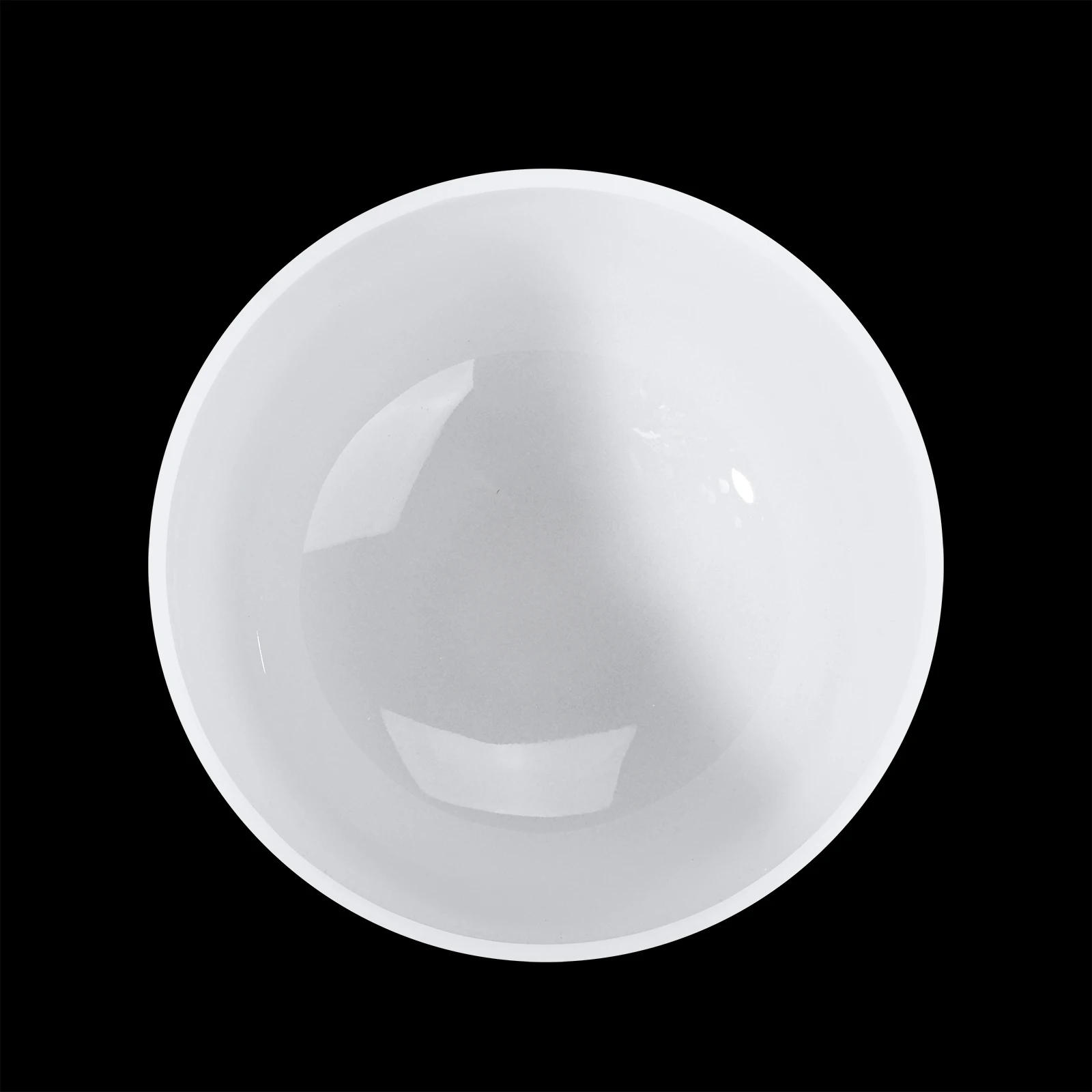 CVNC Perfect Pitch 11 Inch Chakra Frosted Quartz Crystal Singing Bowl for Sound Healing Instruments with Bag view 2