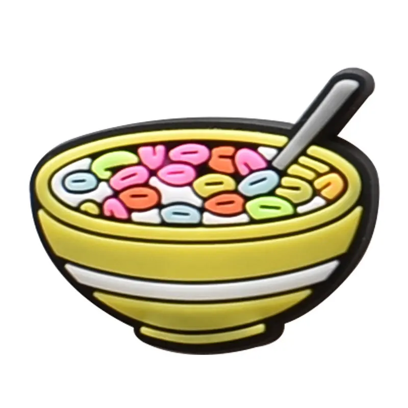 Caliente 1 pieza PVC comida bebida Pizza zapatos encanto para Crocs mujer hebilla niños Pins decoración Jeans accesorios de zapatos regalo de Navidad al por mayor