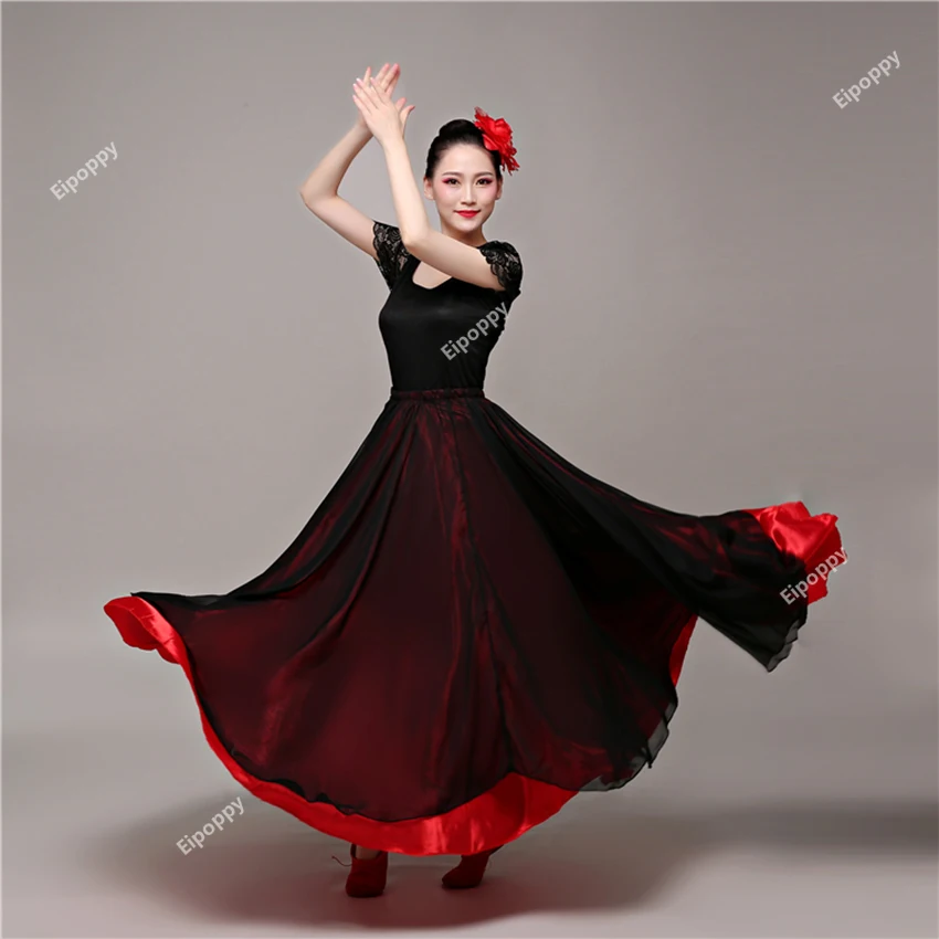 Spaanse Buikdans Kostuums Flamenco Rok Voor Dansen Bullfight Festival Ballroom Zigeunerjurken Voor Vrouwen Swing Vestidos