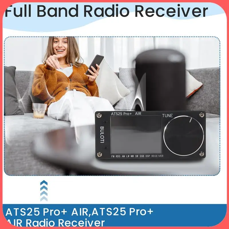 

X12A-ATS25 Pro+ Полнодиапазонный радиоприемник AIR FM SW SSB MW LW AIR SDR Приемник авиационного диапазона поддерживает Bluetooth WIFI