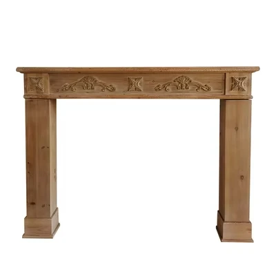 

American solid wood retro home stay fireplace decoration cabinet fireplace rack storage wedding photography props