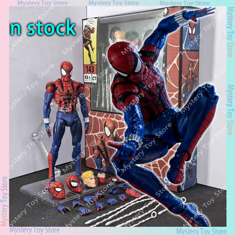 

Genuine Ct In Stock Ben Reilly Mafex 143 Comic Ver Spiderman The Amazing Spider-Man Anime Action Figure Figurine Gifts Toys