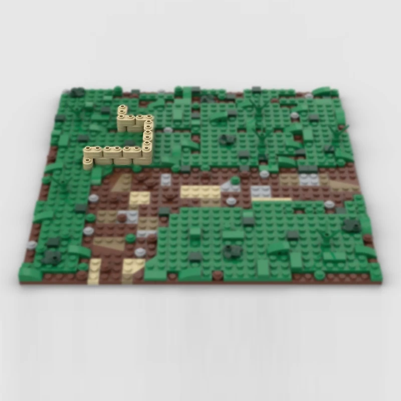 Modelo de Calle Urbana, Bloques de Construcción MOC, Carretera Curva, Plataforma de Batalla, Tecnología Modular, Regalos Navideños para Niños, Juguetes de Ensamblaje