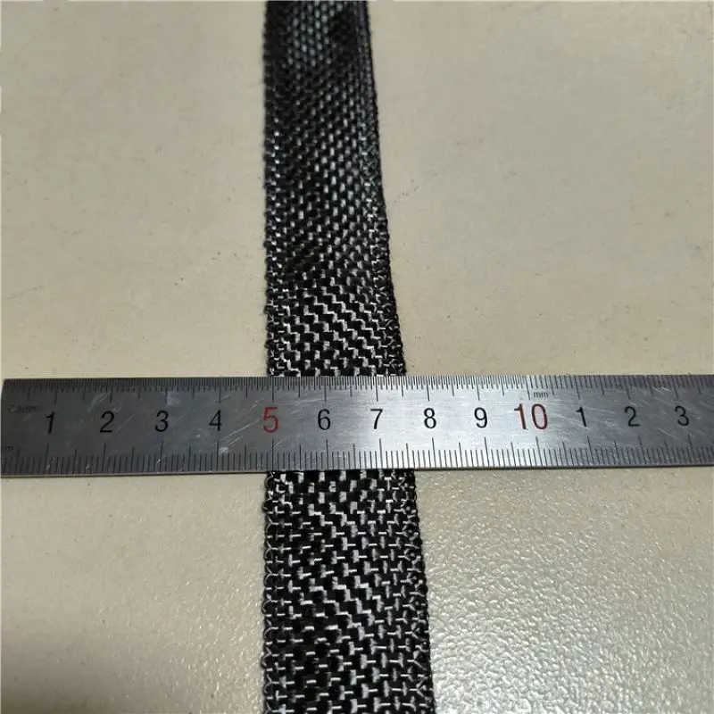 3K 280g Real Carbon Fiber Conductive Plain Flat Carbon Fiber Fabric Trims Repair Reinforcement 1M Length 1/2/3/4mm Width