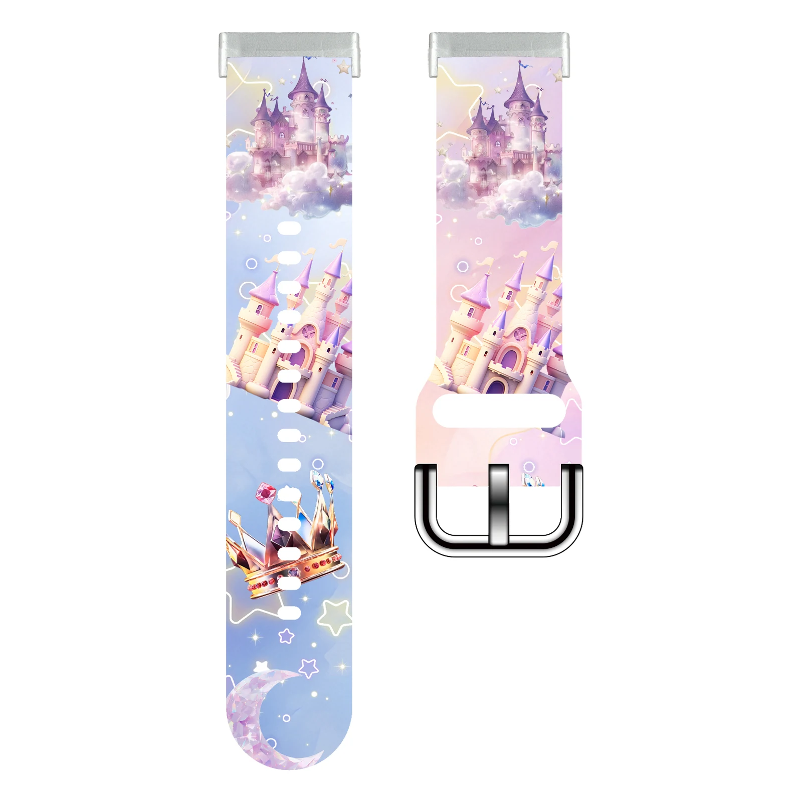 

Disney Castle Park Printed Watch Straps for Fitbit Versa 4/3 Bands Replaceable Bracelet for Fitbit Sense 1/2 Watchband as Gifts