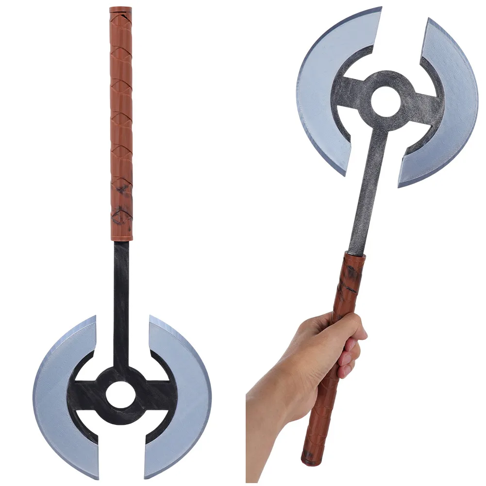 Old Guard 2 Andy Cosplay 3D Printed Silver Long Axe Weapon Props for Adult Women Girls Costumes Ornament Halloween Carnival Suit