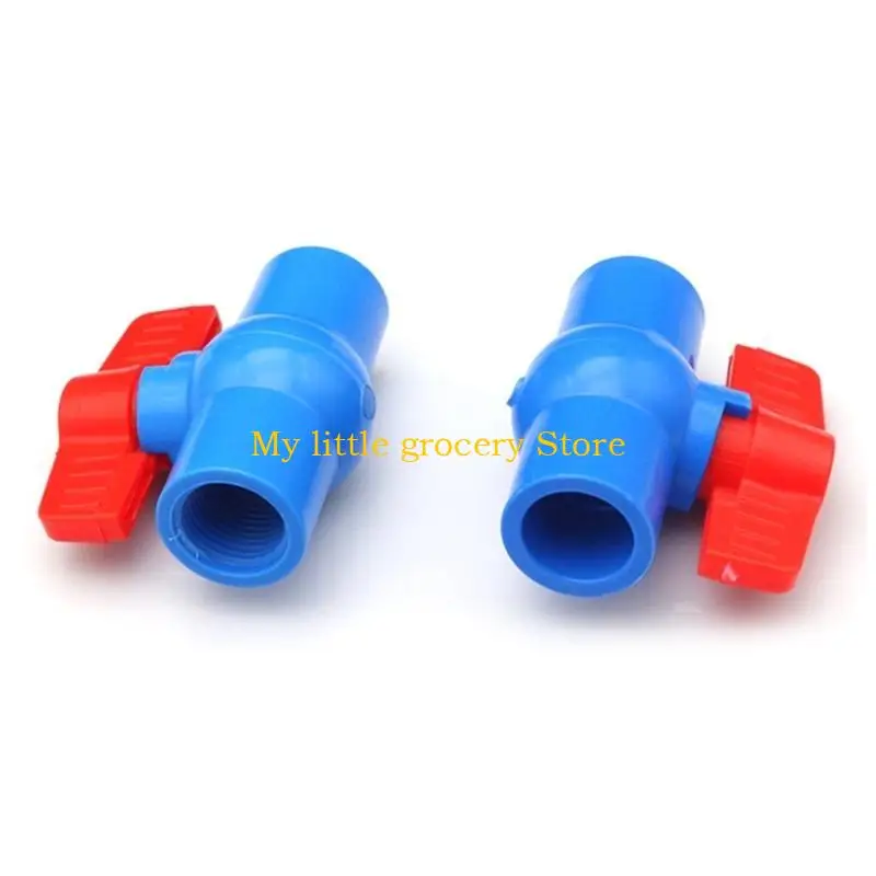 

D5BD Manual PVC Valves Right Turn Operate Two Way Plumbing Fixtures Corrosions Resistant Valves for Industrial & House Use
