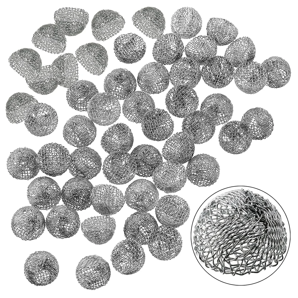 Paquete de 50/100 de 16MM, filtros de pantalla de tubería, bola de pantalla de acero, bola de pantalla de tubo de acero inoxidable, resistente a altas temperaturas