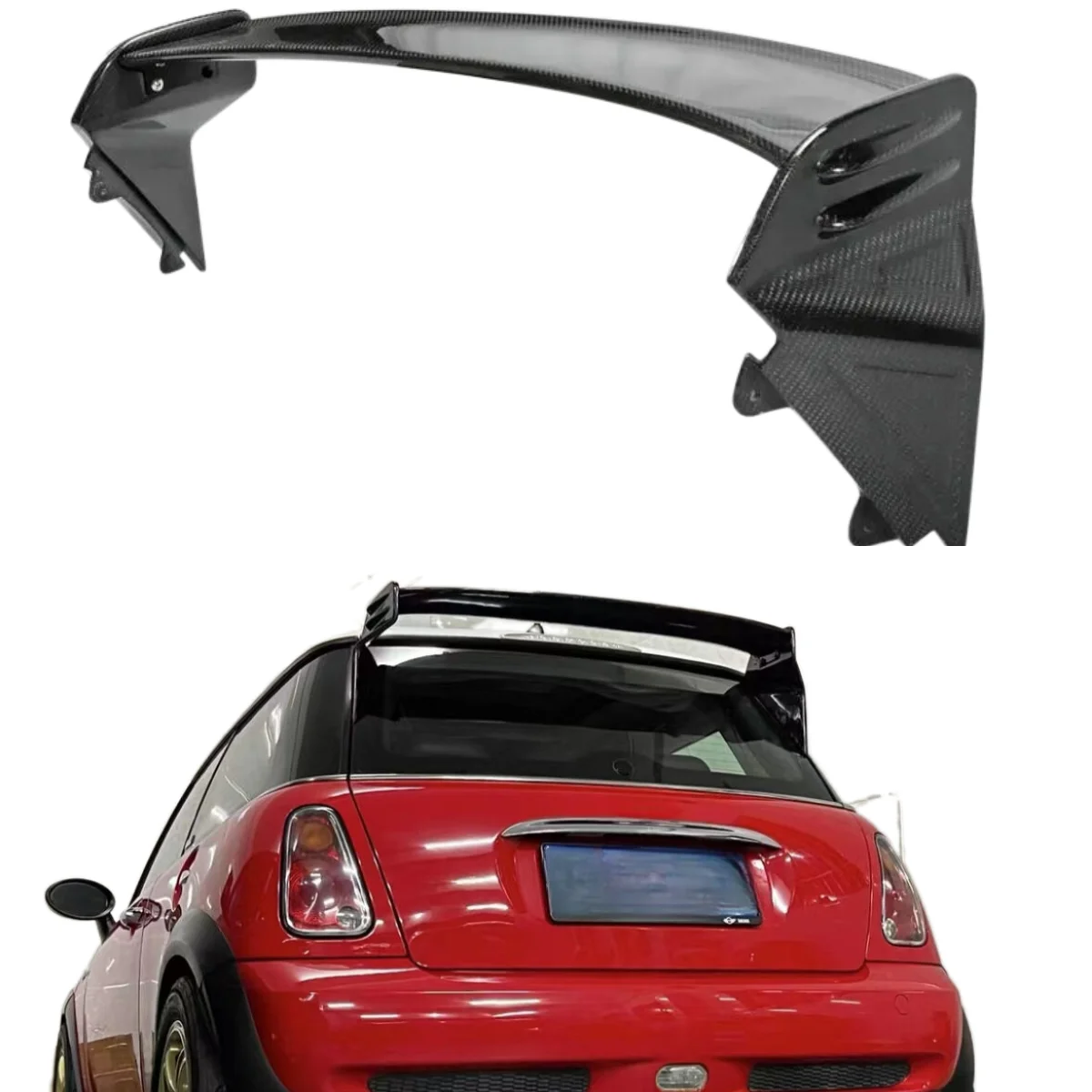 

For Bmw Mini R56 R53 Carbon Fiber Car Spoilers Rear Spoiler Wing Modified Rear Trunk Spoiler