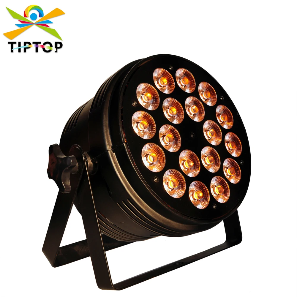 

Gigertop TP-P62 18x18W RGBWA UV 6IN1 Aluminum Stage Led Par Light Silent Working 6CH/10CH DMX 512 Control CE ROHS China Supplier