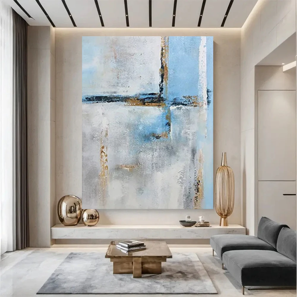

Large 100% Handmade Abstract Canvas Wall Art Modern Oil Painting on Cnavas Contemporary Decor Artwork Home Hotel Office Mural