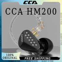 CCA HM20 Wired HiFi Earphones 16 Unit 1DD+7BA Stereo Surround Sound In Ear Monitor Earbuds Music Headset Custom Gaming Earphones