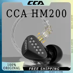 CCA HM20 Wired HiFi Earphones 16 Unit 1DD+7BA Stereo Surround Sound In Ear Monitor Earbuds Music Headset Custom Gaming Earphones