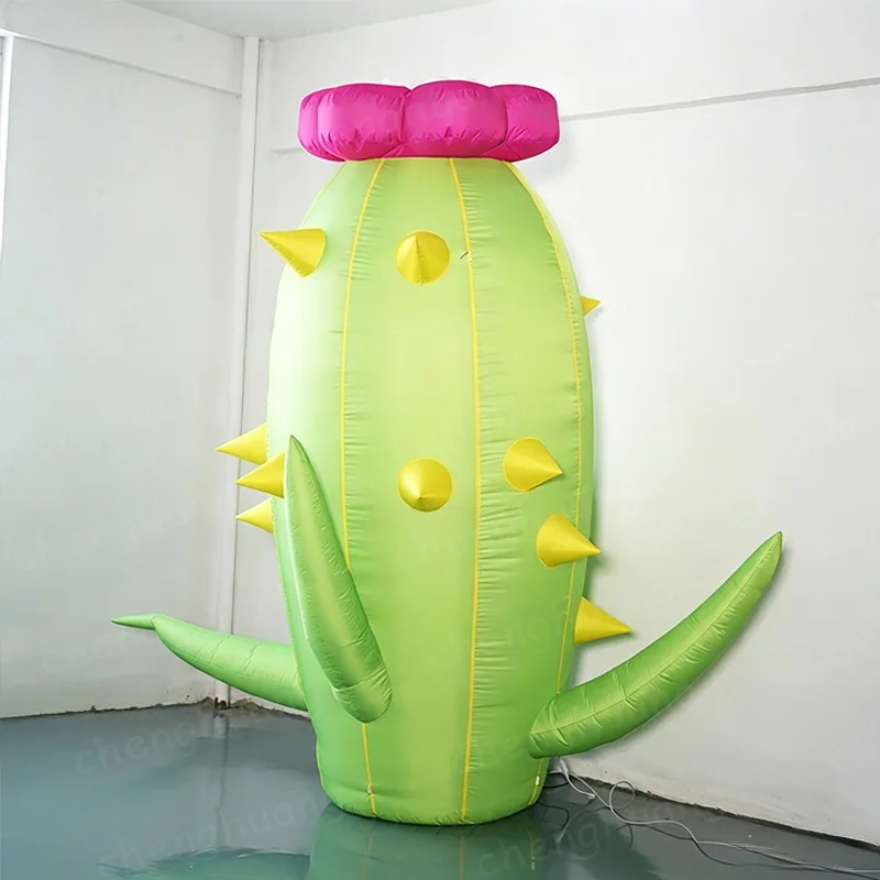 

Inflatable cactus, with blower, flowering cactus inflatable plant advertising decoration