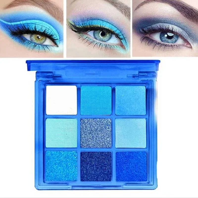 กันน้ํา ROYAL BLUE Glitter อายแชโดว์อายแชโดว์สีฟ้า Glitter Eye Shadow แต่งหน้า SHINY Sparkle Shimmer Glitter