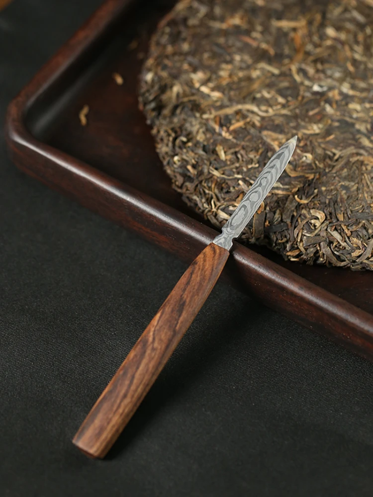 

Stainless Steel Tea Knife Kung Fu Tea Cutter Tea Needle Handmade Sandalwood Puer Tea Knife Prying Green Tea Ceremony Teaware