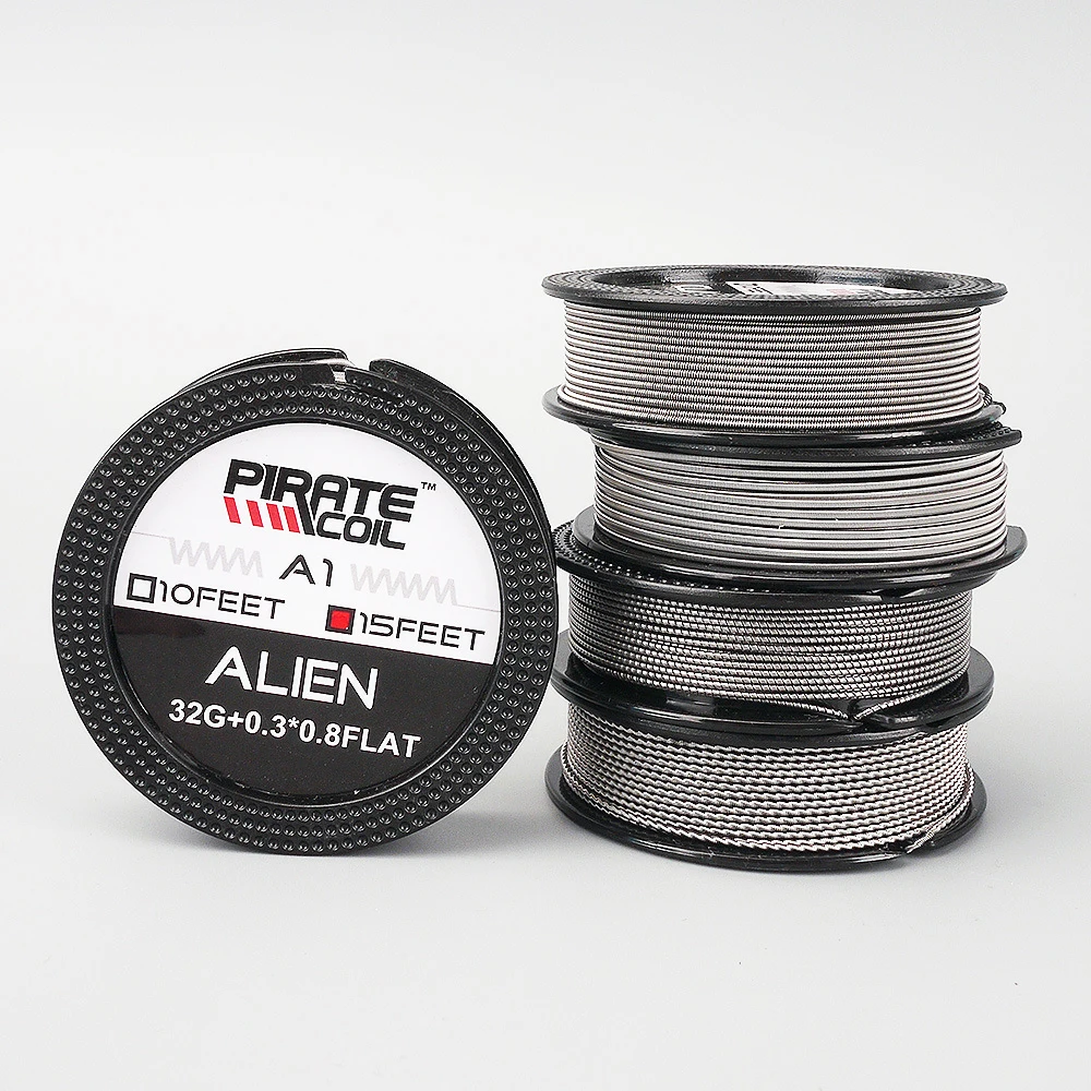 Original Pirate Coil Wire A1 Alien Fused Clapton 24GA 28GA 32GA 15 Feet DIY Hand Heating Coil