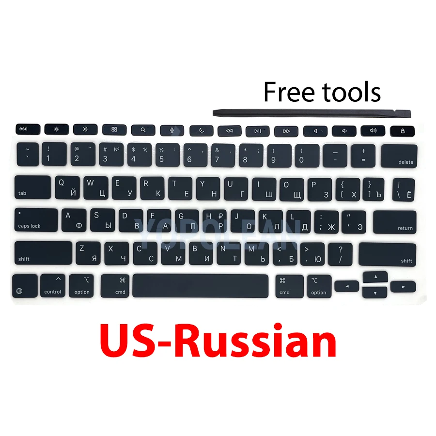 New A2974 A3340 Key Keycaps Keys Cap Black For iPad Pro 13