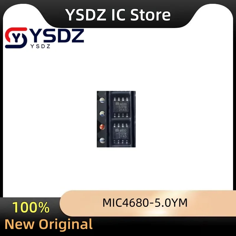 (10/50 peças) MIC4680-5.0YM MIC4680 Silkscreen 4680-5.0YM SOP-8 Regulador de Comutação Novo Genuíno Eletrônicos