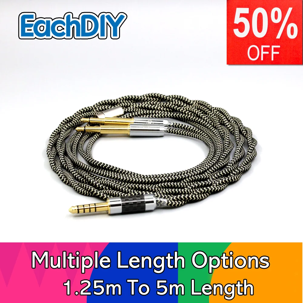 

2 Core 2.8mm Litz OFC Earphone Shield Braided Sleeve Cable For Meze 99 meze99 Classics NEO NOIR Headset Headphone LN008052