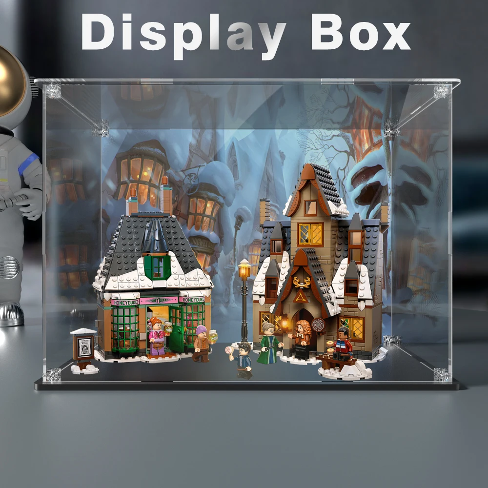 Acrylic display box for lego 76388 display case for Village Visit building block dustproof clear showcase toy bricks storage box