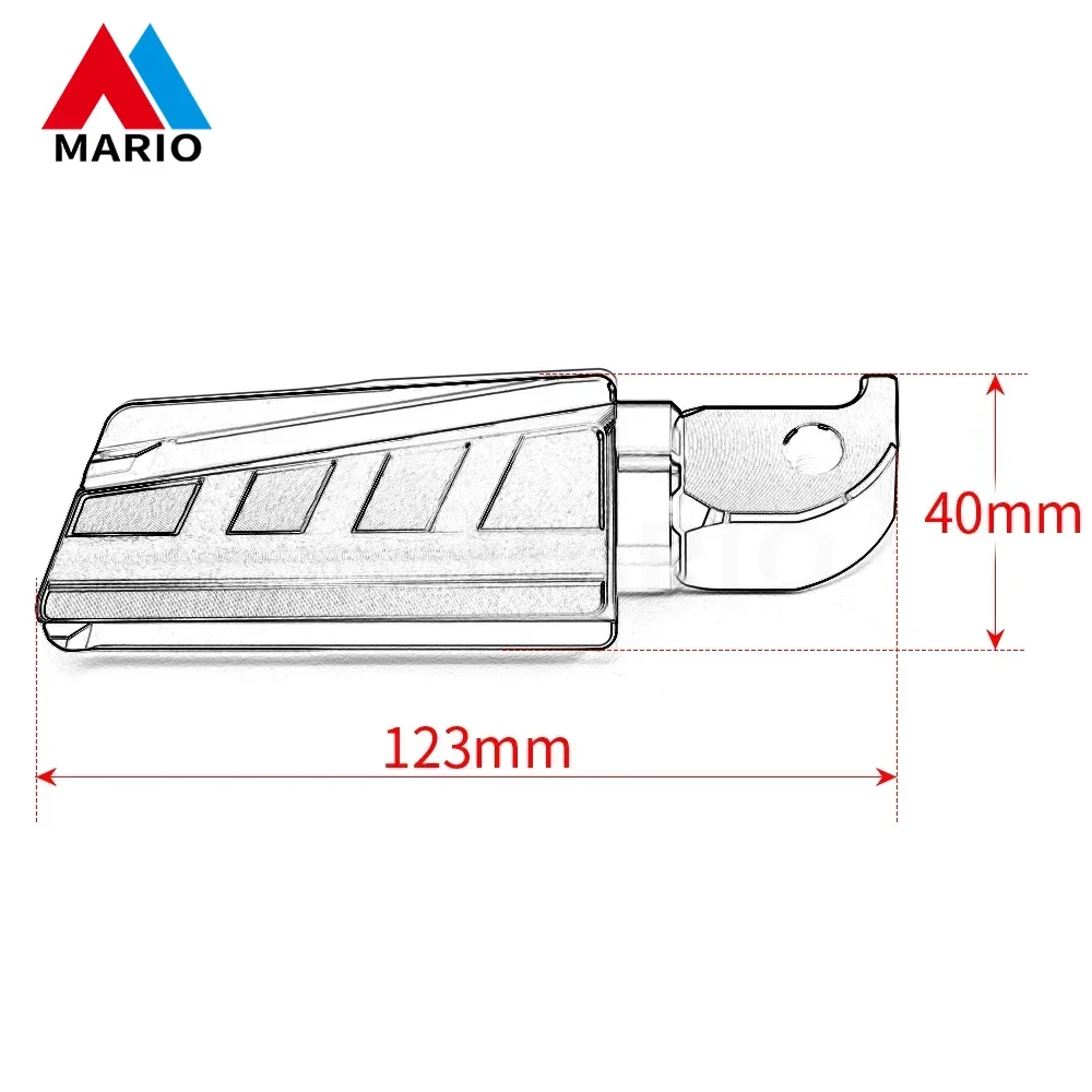For XSR900 XSR 900 2016 2017 2018 2019 Motorcycle Accessories Aluminum Scooter Rearset Footrests Foot Rest Foot Pegs