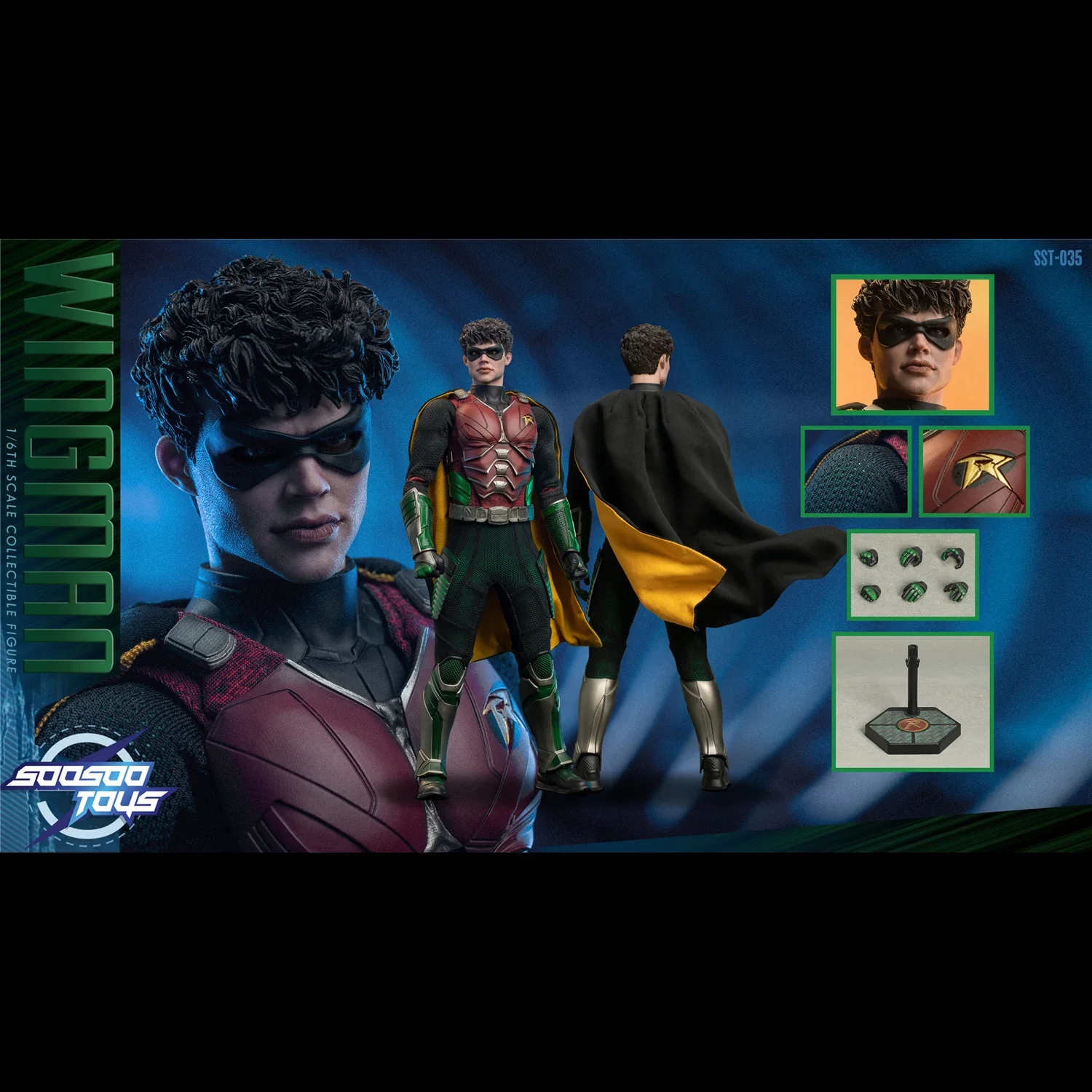 

Original In Stock Sst-035 Dc Comics Series 32cm Batman Ii Robin 1/6 Action Figure Model Toy Desktop Collection Boy'S Gifts