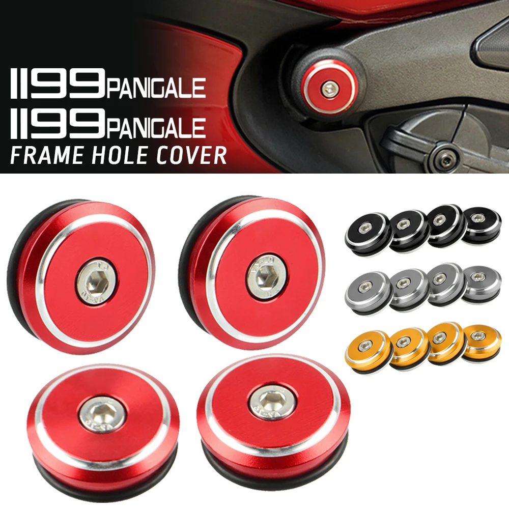 

Frame Hole Cap Decorative Cover Plug Bolts Screws Motor FOR DUCATI SUPERBIKE 899 955 959 1199 1299 PANIGALE R S PANIGALE V4S V4