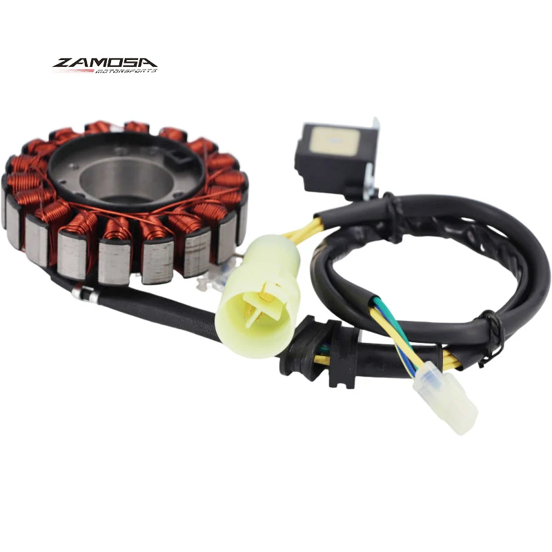 Magneto Generator Engine Stator Coil for Honda TRX300X, 2009, TRX300EX, Sportrax 300 EX, 1993-2008, 31120-HM3-671, 11395-HM3-670