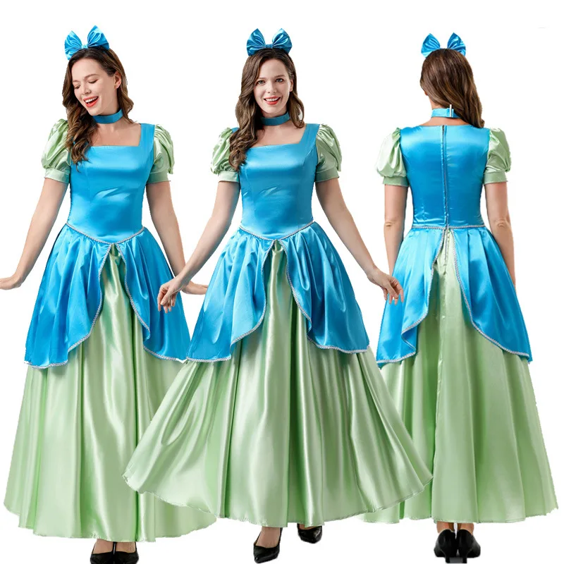 

Adult Child Drizella Costume Princess Anastasia Girls Cosplay Evil Step Sister StepSisters Halloween Costume for Women