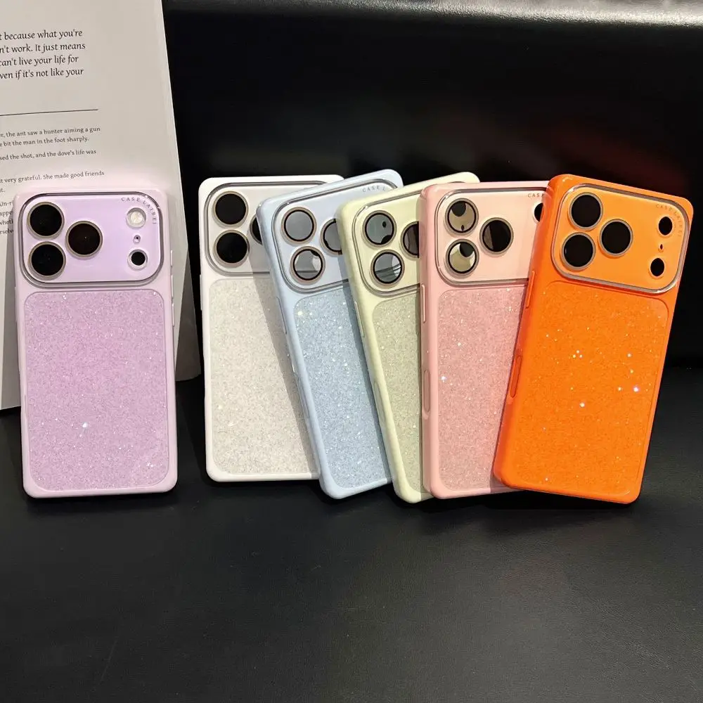 

Fashion Sparkling Glitter Phone Cover for iPhone 17 16 15 14 Pro Max with Protective Case