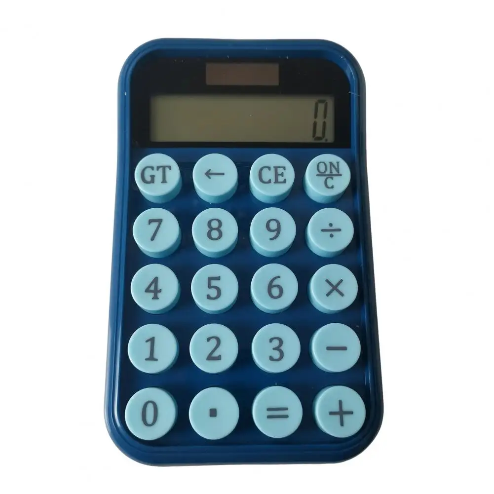 Vintage Style Calculator Solar Powered Desktop Calculator with Lcd Display for Office Supplies Student Finance Battery Operated