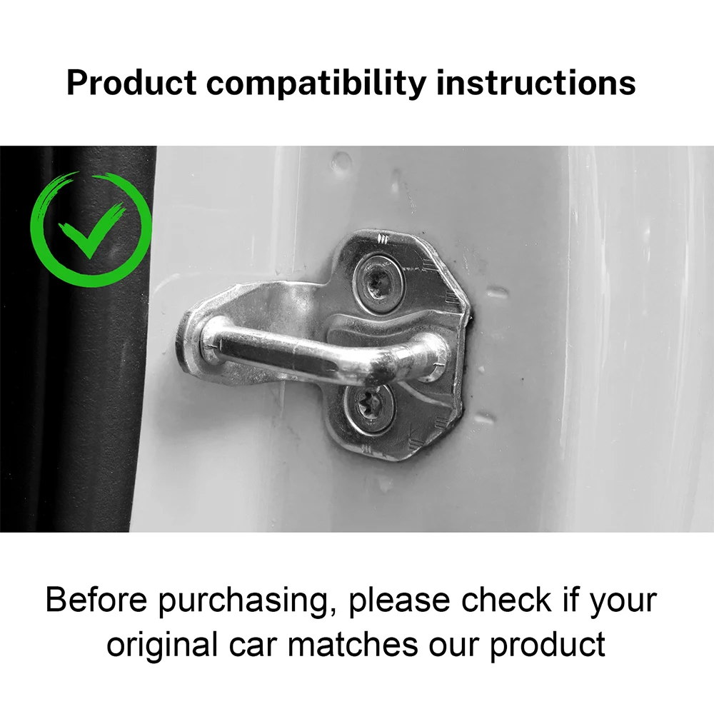 2PCS Car Door Damping Silicone Door Lock Buckle For Abarth 595 Fiat 500 500L 500X 500C Panda Fiorino Punto Bravo Qubo Palio