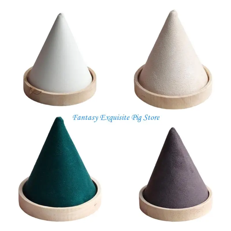 

Elegant Velvets Conical Jewelry Stand Bracelet Holder For Store Display