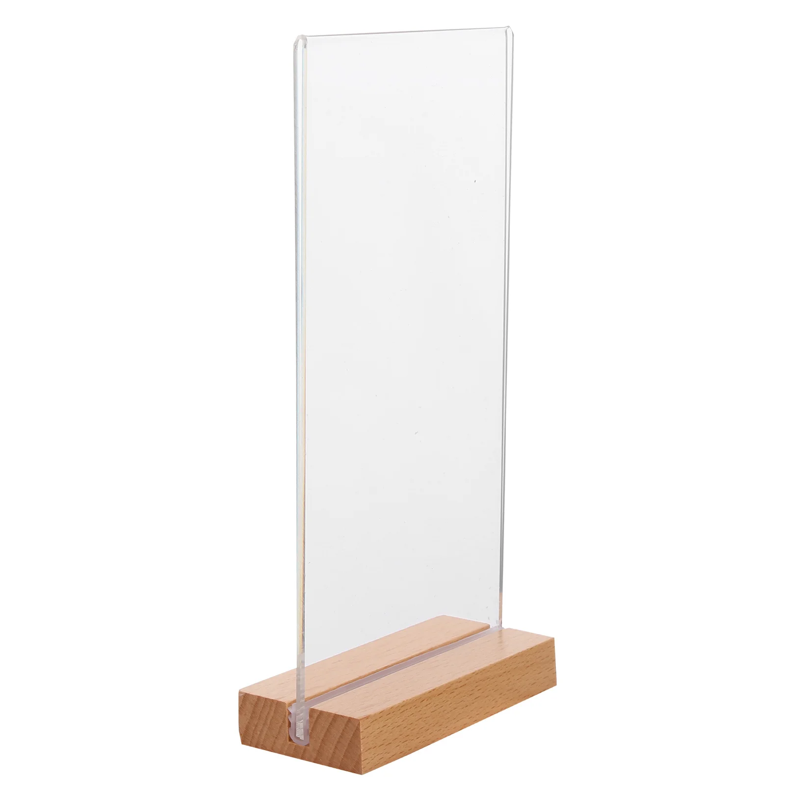 1 set 1 Set Acrylic Display Sign Holder Menu Price Tabletop Note Photo Stand Multipurpose Storage Rack For Home Office Ad Holder