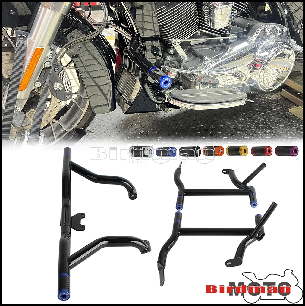 

Для Harley Touring FLHXSE FLHTK FLHFB FLHT FLHTP FLRT FLHR 2014-2024 передняя защита мотоцикла, защита задней седельной сумки, бар