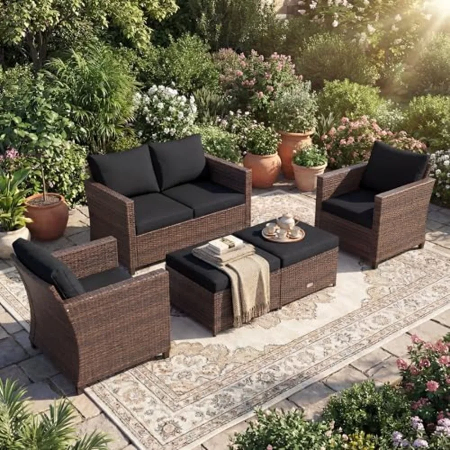 5 Pieces Rattan Pat…