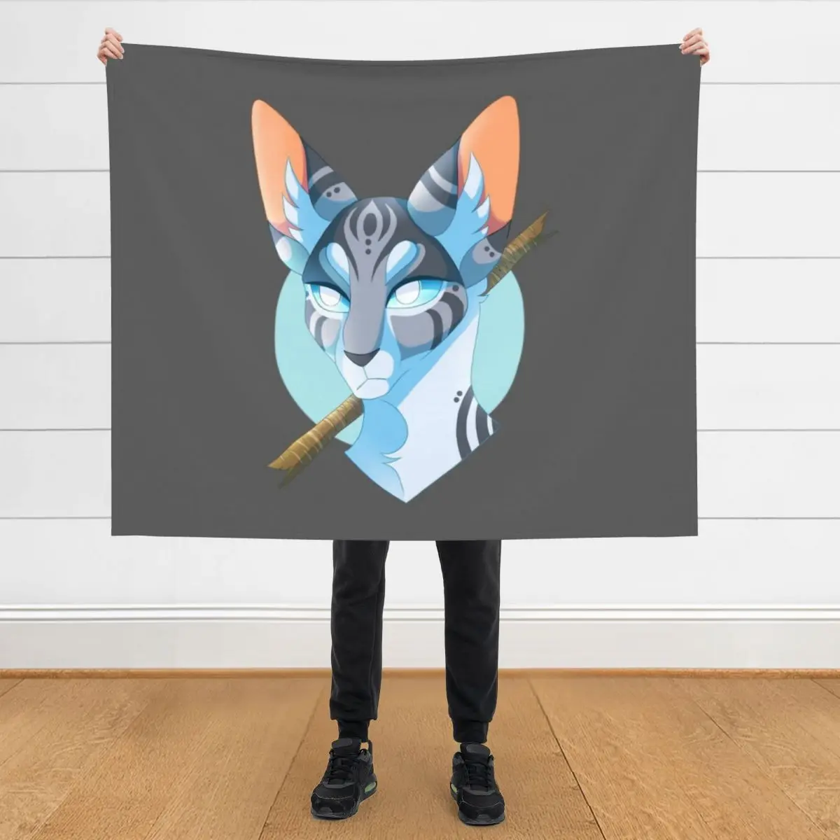 

Jayfeather and Stick Throw Blanket Flannel Fabric Sofa Throw Blankets For Sofas wednesday Blankets