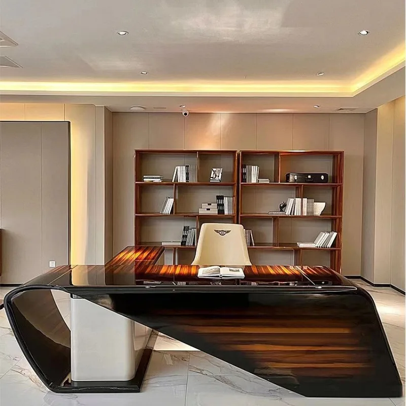 Modern simple light luxury desk and chair