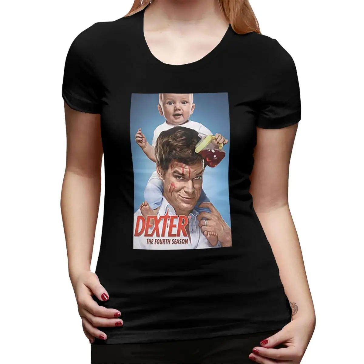 

Dexter Morgan Movies T-Shirt for Women O-Neck Streetwear T Shirts Women's Tees Short Summer Clothes Tops