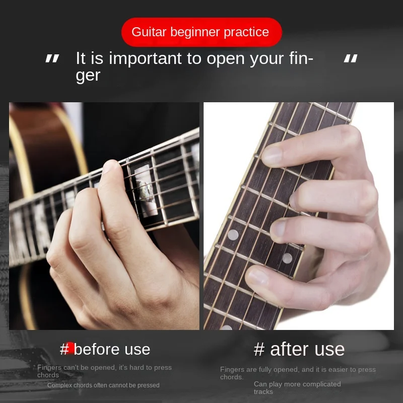 Universal Guitarra e Chord Finger Opener, Acessórios Instrumentos Musicais, Auxiliar Finger Trainer, Piano Splitter