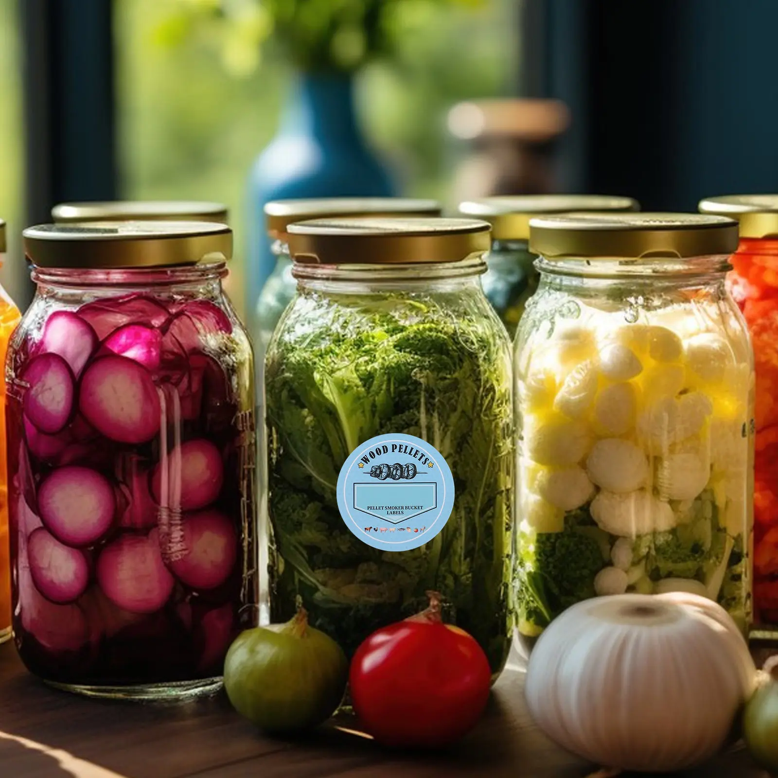 

1 лист этикеток-наклеек для пеллет для коптилен, этикетки для бумажных контейнеров для хранения, для идентификации вкуса гриль-пеллет, многофункциональные