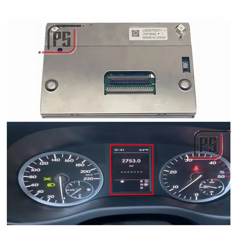 SecosAutoparts LCD Display Color Screen Compatible with Ford 2014 2015 2016 Focus Escape 2013 2014 2015 2016 150MPH Speedometer
