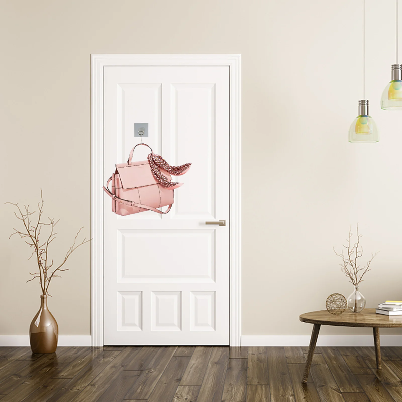 

10Pcs Punch Free Self Adhesive Wall Hooks for Bathroom Kitchen Towels Coats Keys Stainless Steel Sticky Hooks Wall Hanger