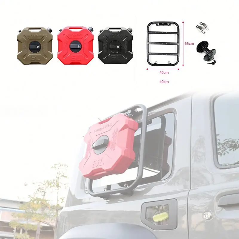LUMA 3/5 19-24 Spare Fuel Tank Water Drum Bucket Rear Window Ladder For Suzuki 4th Gen Jimny Sierra JB64 JB74 JC74 10L 20L New