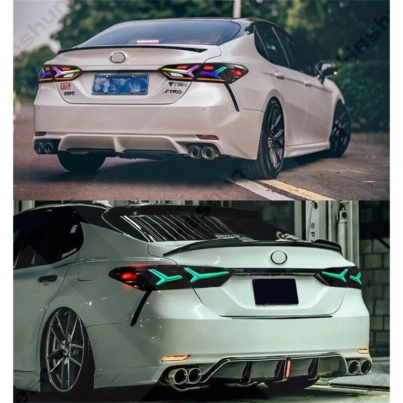 Camry-Paire de feux arrière de marqueur électronique, 8e génération, 2018-2023 RVB, LE SE XLE XSE TRD